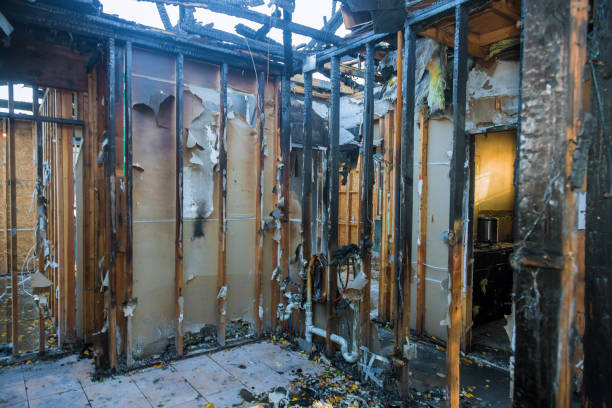 Professional Fire Damage Restoration technician working in Redland, MD